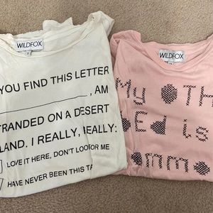 Wildfox shirts